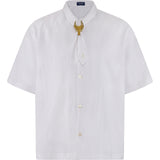 Masoy Panuelo Shirt in Linen, white