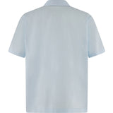 Masoy Yamang Dagat Shirt in Ramie Linen, pale blue