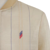 Catalino Barong Jacket in Piña Seda Sinuksok Flag, natural