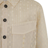 Fernando Barong Jacket in Piña Seda Sinuksok, natural