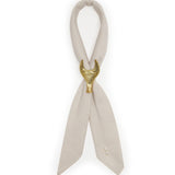 Brass Kalabaw & Linen Neckerchief Set, oat
