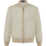 Emerie Studios - Catalino Barong Jacket in Piña Seda Stripes, green | modern contemporary barong