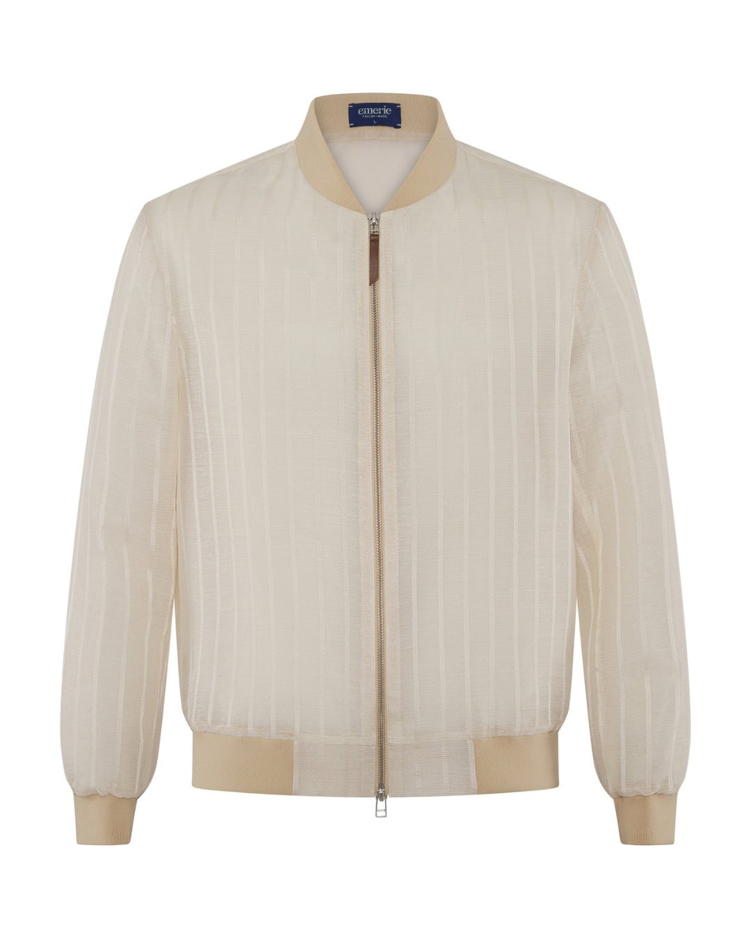 Emerie Studios - Catalino Barong Jacket in Piña Shifu Stripes, natural | modern contemporary barong