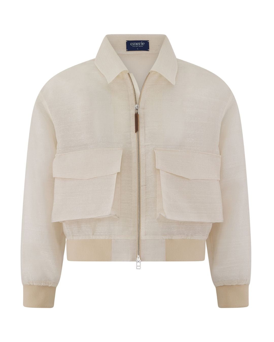 Emerie Studios - Crispiñano Barong Jacket (Cropped Length) in Piña Shifu, natural | modern contemporary barong