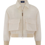 Emerie Studios - Crispiñano Barong Jacket (Cropped Length) in Piña Shifu, natural | modern contemporary barong