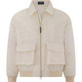 Emerie Studios - Crispiñano Barong Jacket (Regular Length) in Piña Shifu, natural | modern contemporary barong