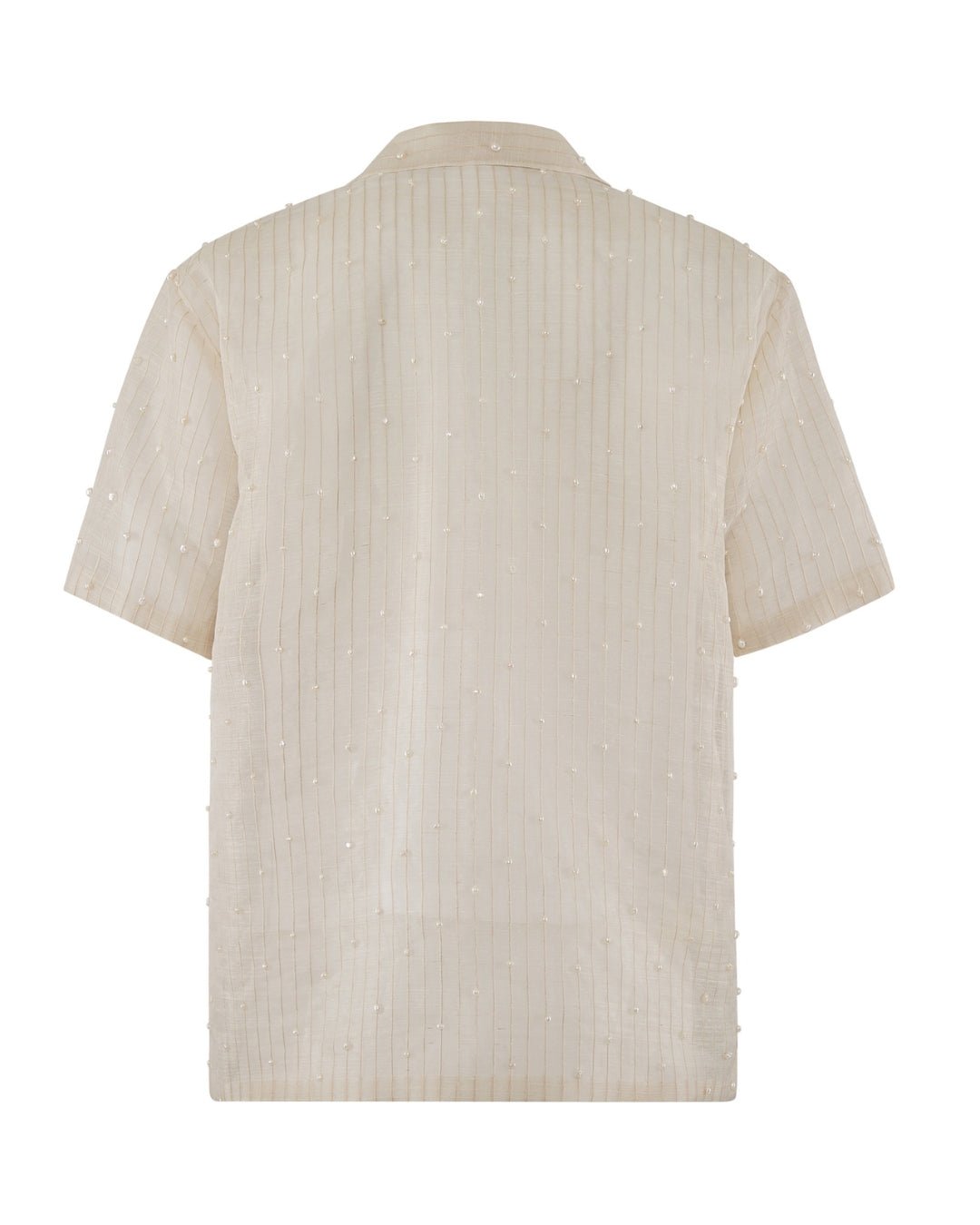 Emerie Studios - Masoy Shirt Barong in Piña Pearls, natural | modern contemporary barong