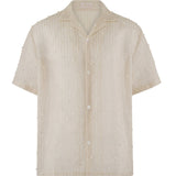 Emerie Studios - Masoy Shirt Barong in Piña Pearls, natural | modern contemporary barong