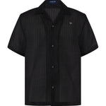 Emerie Studios - Masoy Shirt Barong in Piña Seda Stripes, black | modern contemporary barong