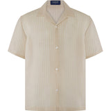 Emerie Studios - Masoy Shirt Barong in Piña Seda Stripes, natural | modern contemporary barong